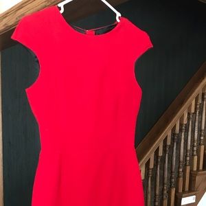 Size S - Zara true red capped sleeve dress
